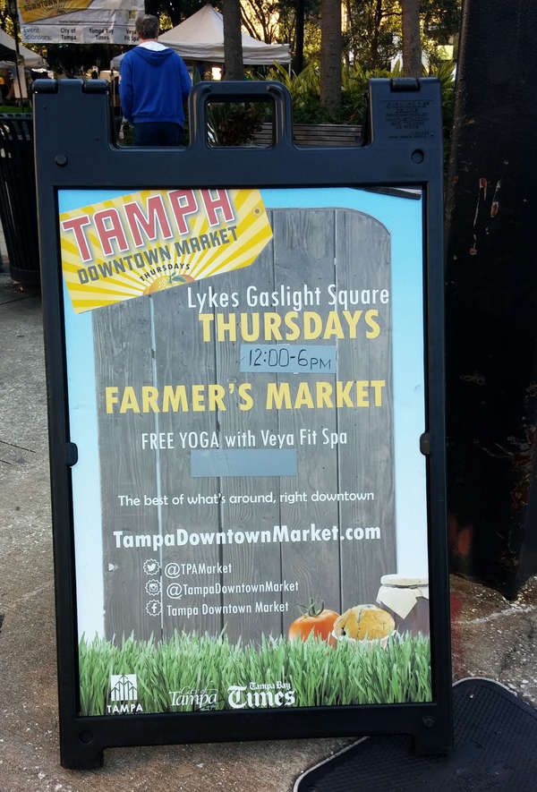 Tampa Downtown Market sign